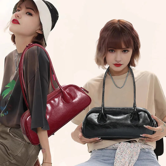 YANATARI underarm cowhide Genuine leather handbags women vintage shoulder bag female korean luxury bag high quality 2025