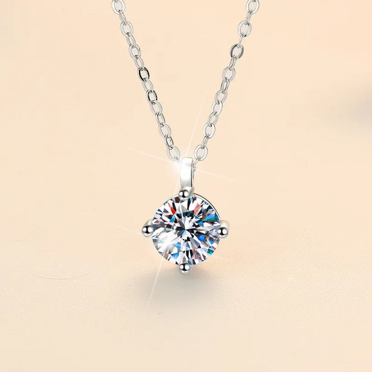 Nuova Collana in Argento Sterling 925 con Pendente in Zirconia 5A, Gioiello Raffinato per Donna, Ideale per Matrimoni, Feste e Occasioni Eleganti PlatiNum
