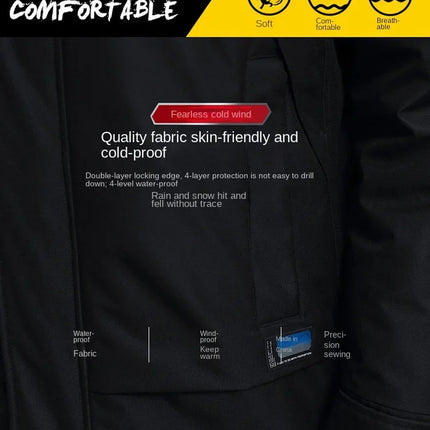 Men Winter Goose Down Coats Fur Collar Hooded Long Down Jackets Top Quality Male Outdoor Windproof Warm Winter Jackets Canada