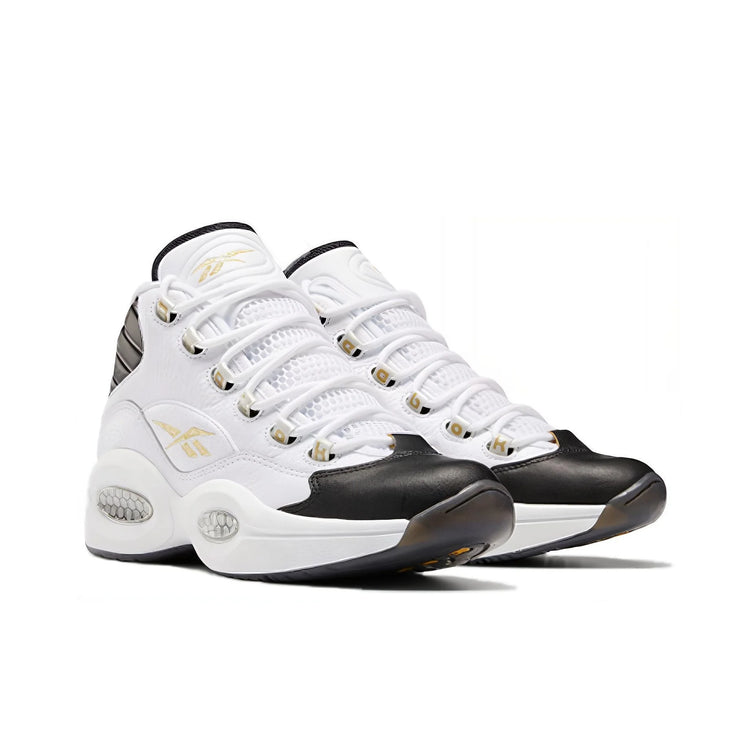 Reebok Question Basketball Shoes Unisex Mid Top White EF7599