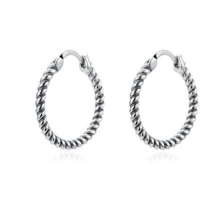 2025 Orecchini a cerchio in cristallo per le donne Orecchini gioielli Farfalla rosa Bule Moon Star Orecchini originali in argento sterling 925 platinumshop