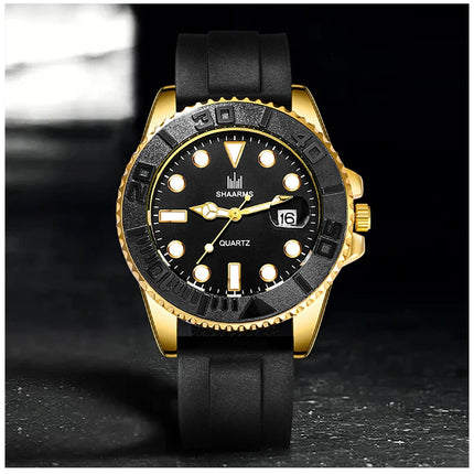 Orologio moda uomo orologio Casual Montre Homme Business Men orologio al quarzo calendario Green Water Wok Ghost Sport orologio da polso da uomo platinumshop