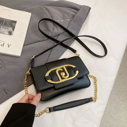 Borsa a tracolla da donna 2026 di nuova moda con catena, stile retrò, grande capacità, versatile, da portare sotto il braccio o a tracolla, piccola borsa quadrata