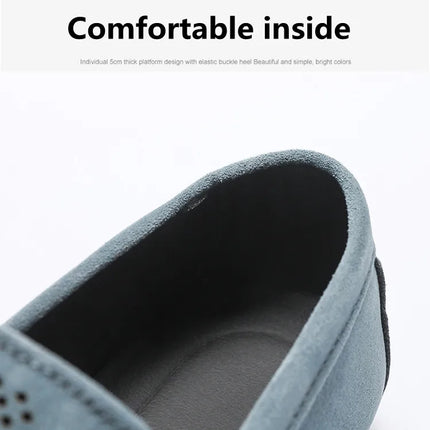 STRONGSHEN scarpe da uomo Casual Luxury Brand Slip on mocassini vuoti in pelle scamosciata mocassini da uomo estate traspirante scarpe da guida da uomo italiane