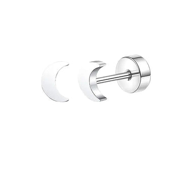 2 pz/set In Acciaio Inox Cuore Luna Earbone Della Vite Della Vite Della Sfera Orecchini con perno per Le Donne di Modo Dell'orecchio Trago Cartilagine Body Piercing platinumshop
