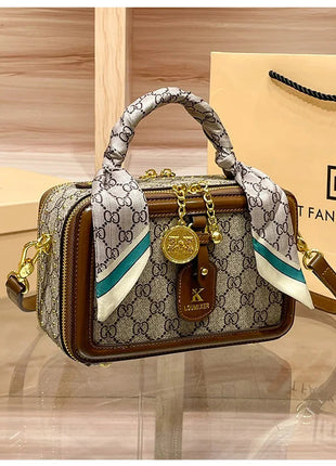 Brand Women's Bag 2025 New Style Light Luxury Western Style High Quality Handbag Designer Casual Versatile Crossbody Bag PlatiNum
