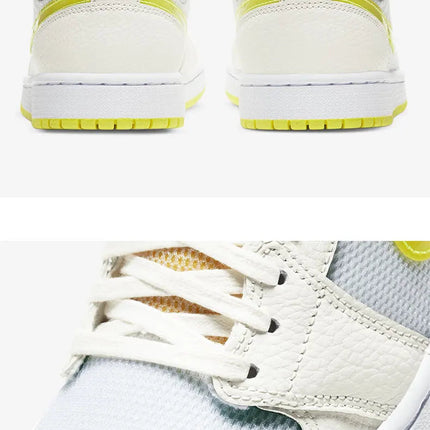 Scarpe da basket medie Nike originali Air Jordan 1 Mid AJ1 Lakers DB2822-107 platinumshop