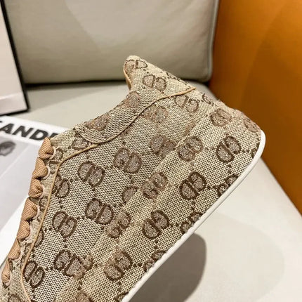 Spring 2025 New Khaki Crystal Women's Sneakers Fashion Versatile Casual Ladies Party Shiny Female Shoes