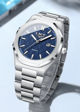 LIGE Orologio da donna elegante e lussuoso, orologio classico alla moda con data automatica, cinturino in acciaio inossidabile, orologi luminosi impermeabili per donna, regalo per signora platinumshop