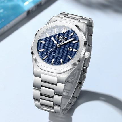 LIGE Orologio da donna elegante e lussuoso, orologio classico alla moda con data automatica, cinturino in acciaio inossidabile, orologi luminosi impermeabili per donna, regalo per signora platinumshop
