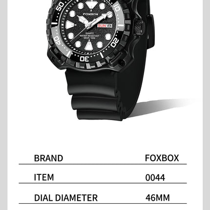 Orologio da uomo LIGE 2026 alla moda, orologio sportivo di lusso con quadrante grande, impermeabile, luminoso, al quarzo, con datario, per uomo, marca Foxbox platinumshop