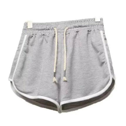 1pcs Summer Women Casual Solid Shorts Girl Gym Workout Shorts Pants Ladies Mid Waisted Yoga Short Student  Loose Shorts S-3XL PlatiNum