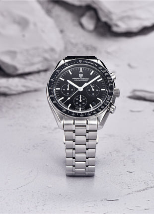 PAGANI DESIGN 2026 Nuovo Orologio da Uomo di Lusso al Quarzo con Funzione Luna, Vetro Zaffiro, Cronografo - Spedizione Locale nell'UE