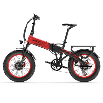 LANKELEISI X2000MAX E-Bicicletta per adulti 2000W 48V20AH City Ebicycle Pneumatico da 20 pollici Non pieghevole Strumento LCD Bicicletta elettrica
