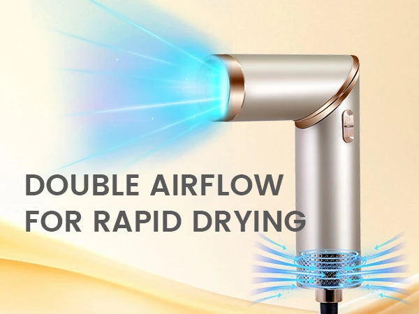 Hatteker Hair Dryer Styler Multi-Function Hot Air Brush Straight/Curly Foldable Blow Combo for Women Travel Lightweight