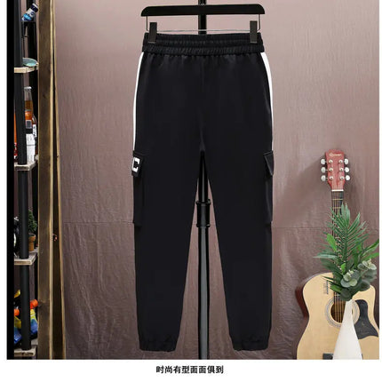 Fashion Two Piece Men's Sets Spring Autumn Youth Street Wear Hooded Jacket & Pant Suit Outdoor Coat & Jogger Tracksuits Clothing