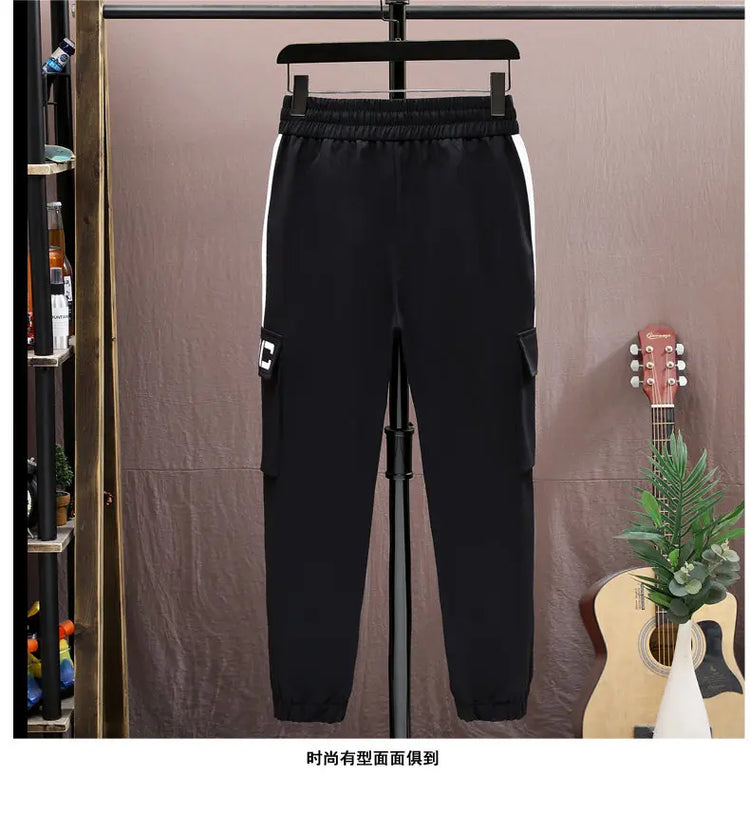 Fashion Two Piece Men's Sets Spring Autumn Youth Street Wear Hooded Jacket & Pant Suit Outdoor Coat & Jogger Tracksuits Clothing
