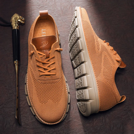 Scarpe Eleganti Casual da Uomo, Sneakers da Passeggio alla Moda, Oxford in Rete per il Lavoro, Leggere con Suola Morbida