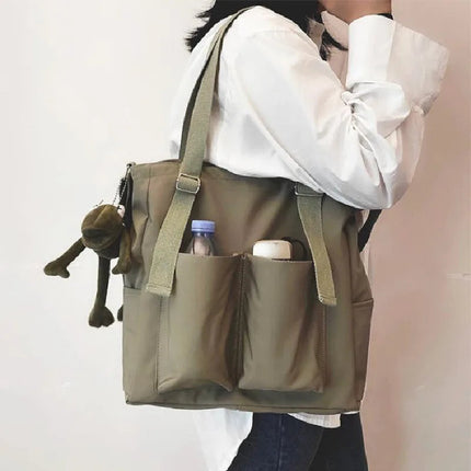 Waterproof Oxford Large Capacity Women Handbag Shoulder Bag Female Crossbody Bags for Women Casual Tote Bag PlatiNum