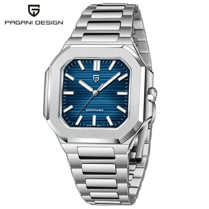 PDYS019 PAGANI DESIGN Orologi da polso al quarzo da uomo TMI VH31 37MM 10Bar Impermeabile 316L Acciaio inossidabile di lusso Zaffiro
