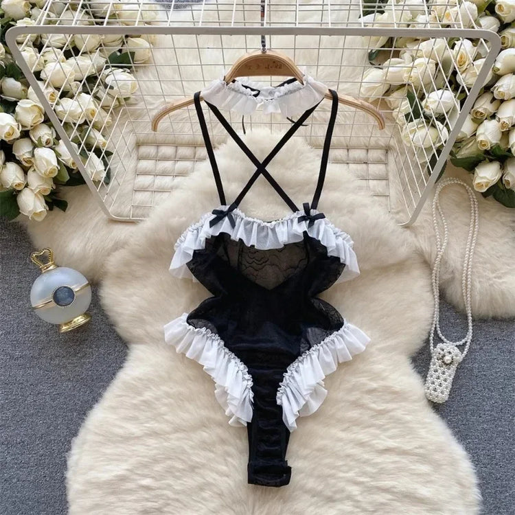 Tornova Sexy Uniform Lingerie Set Women's Underwear Sexy Lingerie Outfit Bra Sexy Set Lingerie Exotic Play Uniform Underwear Set