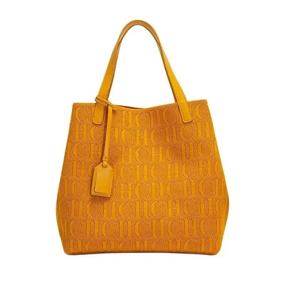 Borse da donna eleganti Borsa di design di grande capacità Borsa a tracolla classica in tinta unitaBorsa tote da viaggio Carolina Herrera