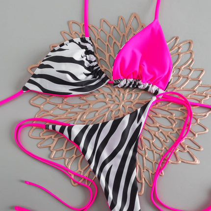 Women's Sexy Micro Bikini 2026, Push-Up Swimsuit, Printed Bikini Set, Thong, Female Beachwear