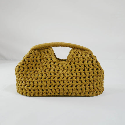 Fashion Straw Clip Shell Clutch Bag for Women Designer Paper Woven Handbags Casual vintage Handmade Summer Beach Bag 2025 PlatiNum