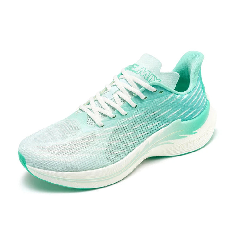 Onemix 2025 nuove scarpe da corsa veloci traspiranti uomo maratona sport casual scarpe sportive da donna uomo leggero corda per saltare all'aperto fitness PlatiNum
