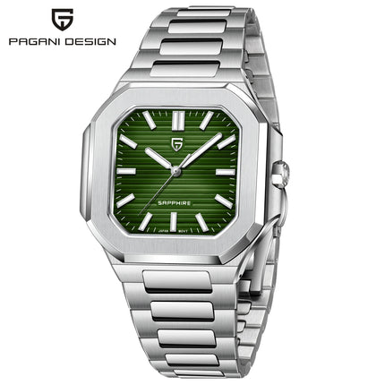 PDYS019 PAGANI DESIGN Orologi da polso al quarzo da uomo TMI VH31 37MM 10Bar Impermeabile 316L Acciaio inossidabile di lusso Zaffiro