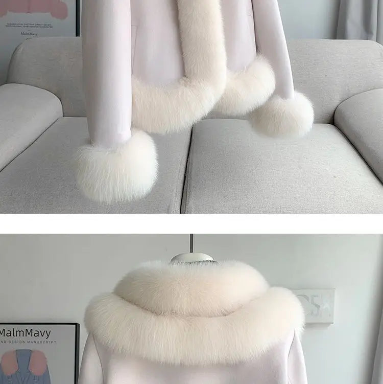 2026 Winter New Faux Fur Jacket Women's Overcoat Fashion Loose Thickened Warm Parker Coat Women's Down Jacket Outwear Casaco