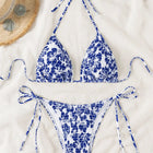 Set Bikini a Triangolo per Donna, Sexy Costume da Bagno Brasiliano a Due Pezzi con Lacci, Grazioso Costume da Bagno platinumshop