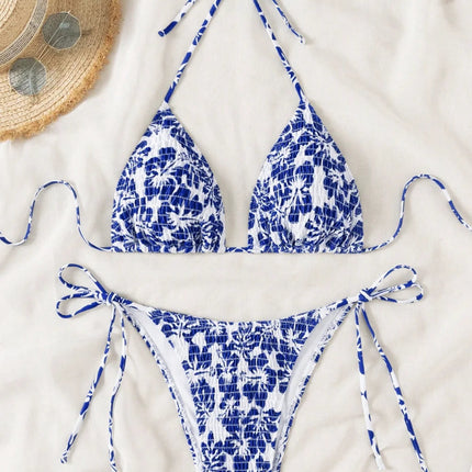 Set Bikini a Triangolo per Donna, Sexy Costume da Bagno Brasiliano a Due Pezzi con Lacci, Grazioso Costume da Bagno platinumshop