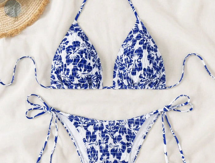 Set Bikini a Triangolo per Donna, Sexy Costume da Bagno Brasiliano a Due Pezzi con Lacci, Grazioso Costume da Bagno platinumshop