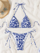 Set Bikini a Triangolo per Donna, Sexy Costume da Bagno Brasiliano a Due Pezzi con Lacci, Grazioso Costume da Bagno platinumshop