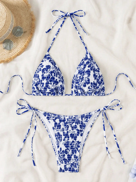 Set Bikini a Triangolo per Donna, Sexy Costume da Bagno Brasiliano a Due Pezzi con Lacci, Grazioso Costume da Bagno platinumshop
