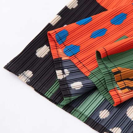 Gonna Plissettata Originale Miyake con Elastico in Vita, Design Plissettato Stampato, Moda Donna Estate 2026, Nuova Gonna a Metà Coscia Casual con Pieghe