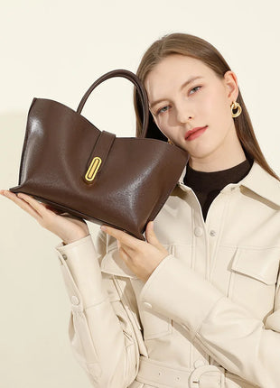Borsa a Tracolla Grande Capacità da Donna, Nuova Borsa a Mano da Donna di Alta Qualità con Texture, Borsa Grande da Ragazza, Nuova Borsa Versatile da Pendolare con Lettere, Borsa a Tracolla Singola alla Moda, Borsa a Spalla