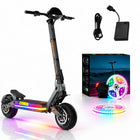 Monopattino elettrico per adulti KuKirin G4 2000W, autonomia 75 km, 60V 20Ah, per tutti i terreni, pieghevole da 11 pollici + bande luminose a LED