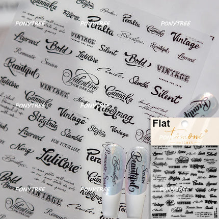 English Word Christmas Tree Calligraphy Font Reindeer Bell Gift Bowknot Starburst Adhesive Nail Charm Art Sticker Manicure Decal