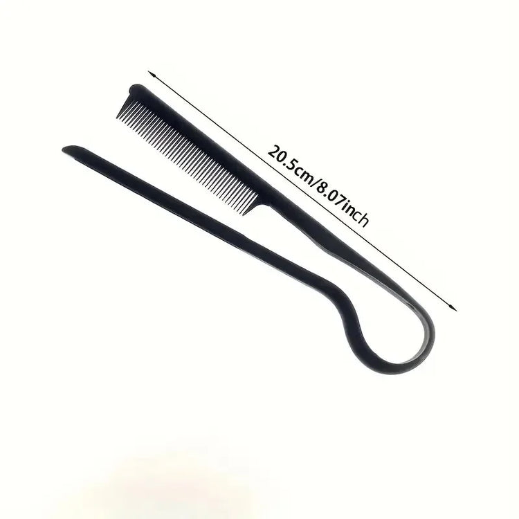 Hairdressing V Comb Hair Straightening Styling Clip Comb Special For Wig And Messy Hair Finishing