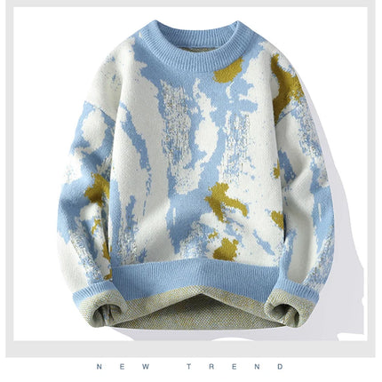 Autumn and winter Men's Fashion casual Round Neck Warm sweater slim fit Sweaters Men sweater male Thicken Warm wool pullovers