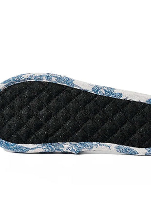 Nuove pantofole da casa Scarpe da pavimento floreali in morbido cotone Pantofole da interno antiscivolo leggere alla moda Pantofole da coppia per camera da letto