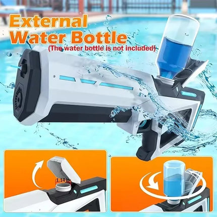 Pistole ad Acqua Elettriche per Adulti, Potenti Spruzzi Automatici, Pistole ad Acqua con Serbatoio, Giocattolo Estivo per Bambini e Ragazzi