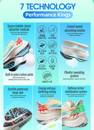 ONEMIX 2026 Nuove Scarpe da Corsa e Allenamento per Uomo, Suola Intera in Nylon, Scarpe Sportive Traspiranti Estive per Donna PlatiNum