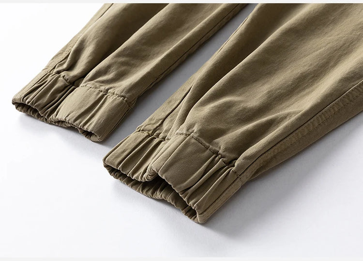 Mens Cargo Pants Autumn Winter Casual Mens Pant Baggy Regular Cotton Trousers Male Combat Military Tactical Pants Multi Pockets