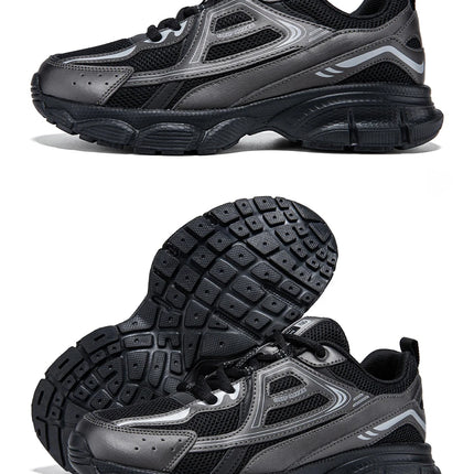 Baasploa Scarpe da corsa retrò da donna Scarpe da jogging sportive con lacci in rete da esterno Scarpe casual leggere e traspiranti antiscivolo da donna