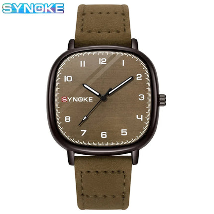 SYNOKE orologio al quarzo da uomo Fashion Simple Business Belt orologio al quarzo per uomo orologio da polso per studenti sport Non meccanico platinumshop