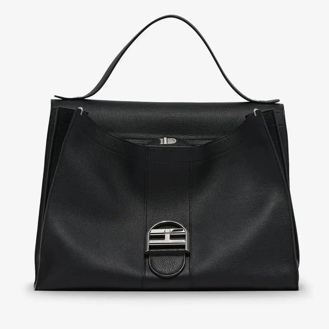 Borsa a Spalla Vintage da Donna con Fibbia a Ferro di Cavallo, Grande Capacità, Borsa a Mano da Pendolare in Morbida Pelle, Borsa a Tracolla Elegante da Ufficio per Signore, Borsa a Manico Superiore