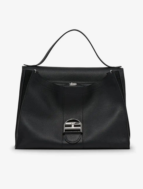 Borsa a Spalla Vintage da Donna con Fibbia a Ferro di Cavallo, Grande Capacità, Borsa a Mano da Pendolare in Morbida Pelle, Borsa a Tracolla Elegante da Ufficio per Signore, Borsa a Manico Superiore